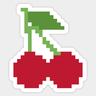 Cherries Pixel Art Sticker